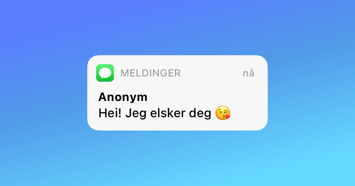 hvordan kan jeg sende en anonym sms